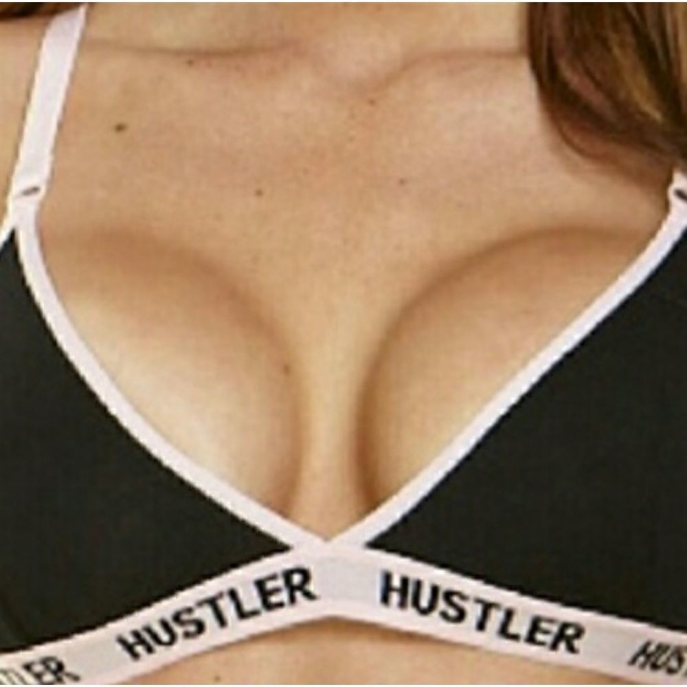 Hustler Hollywood Black and Pink Bra
